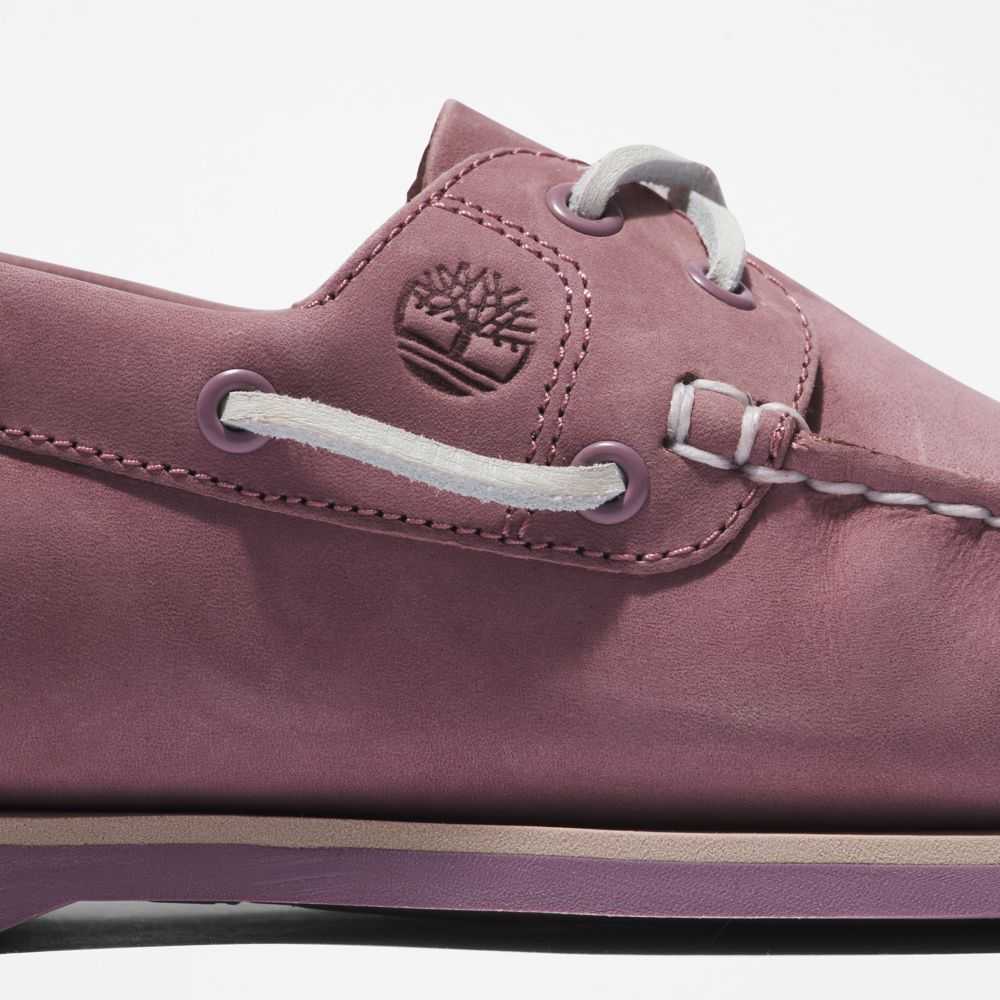 Mokasyny Damskie Timberland Pro Klasyczne 2 Eye Fioletowe | Polska-1257430