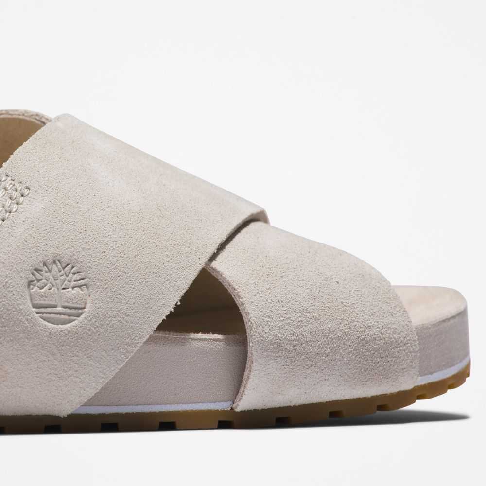 Sandały Damskie Timberland Pro Malibu Waves Białe | Polska-0214856