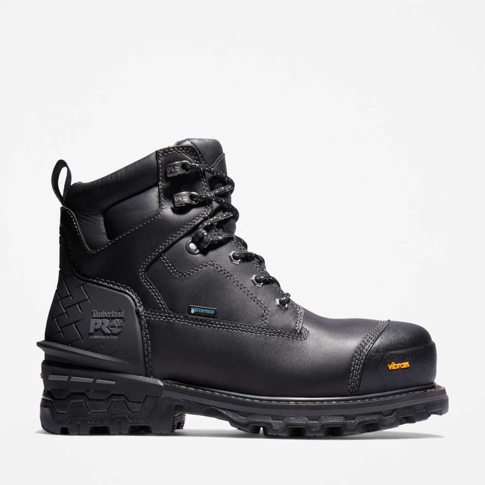 Buty Ochronne Męskie Timberland Pro Boondock Hd Czarne | Polska-0674351