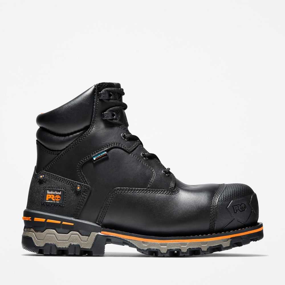 Buty Ochronne Męskie Timberland Pro Boondock 6 Czarne | Polska-7839502