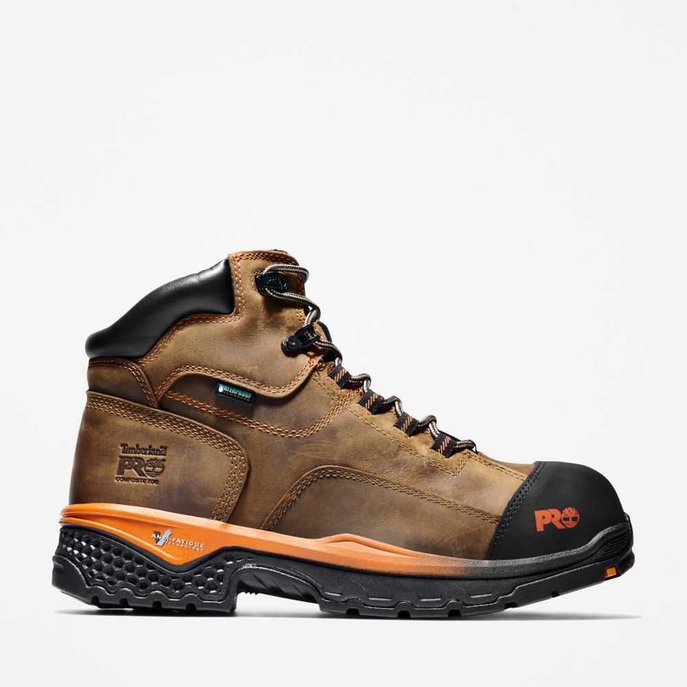 Buty Ochronne Męskie Timberland Pro Bosshog 6 Brązowe | Polska-9643758