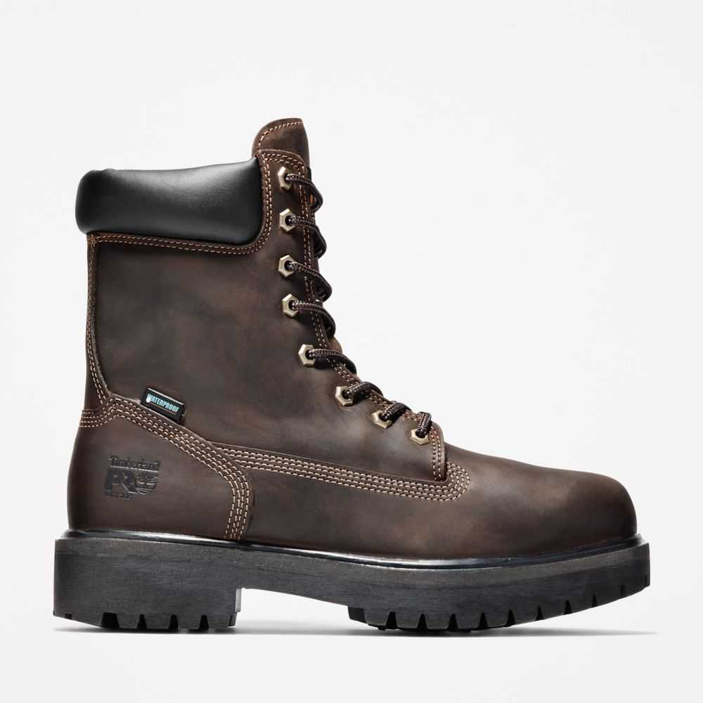 Buty Ochronne Męskie Timberland Pro Direct Attach 8 Brązowe | Polska-4691520