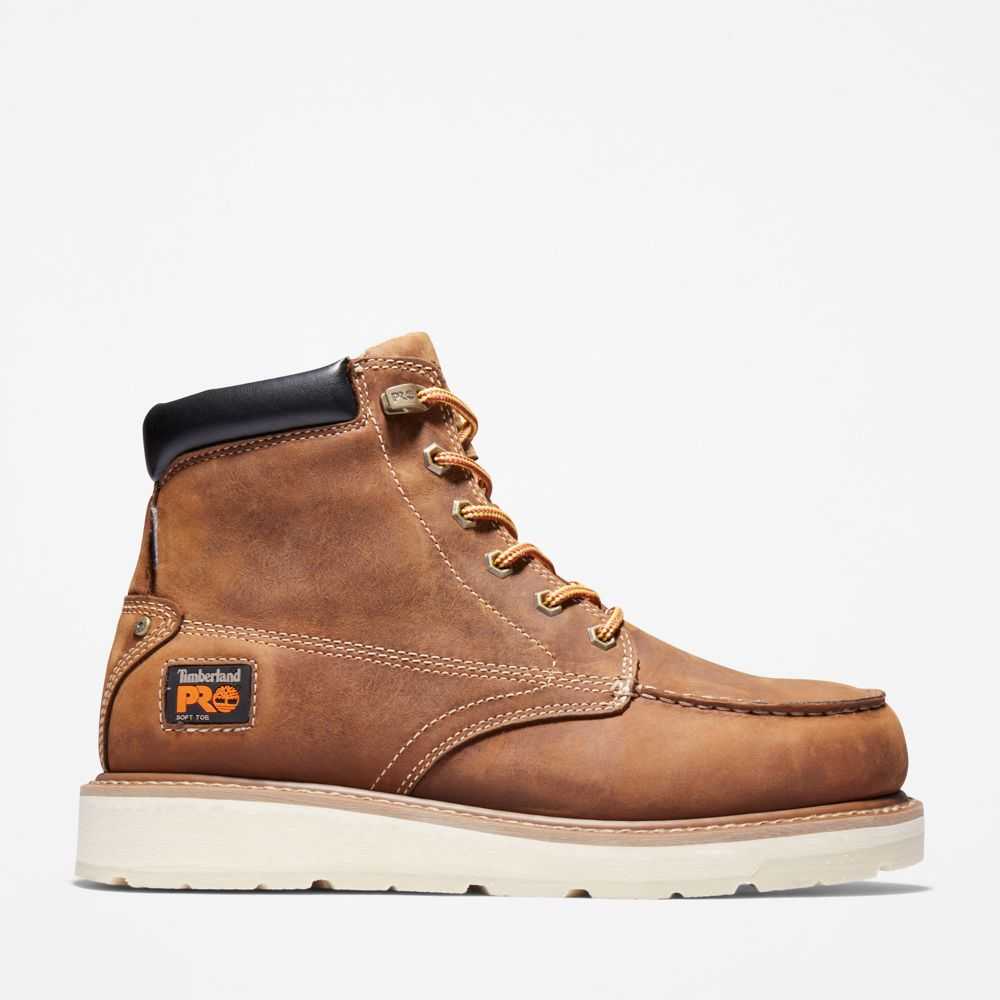 Buty Ochronne Męskie Timberland Pro Gridworks 6 Złote Brązowe | Polska-1936785