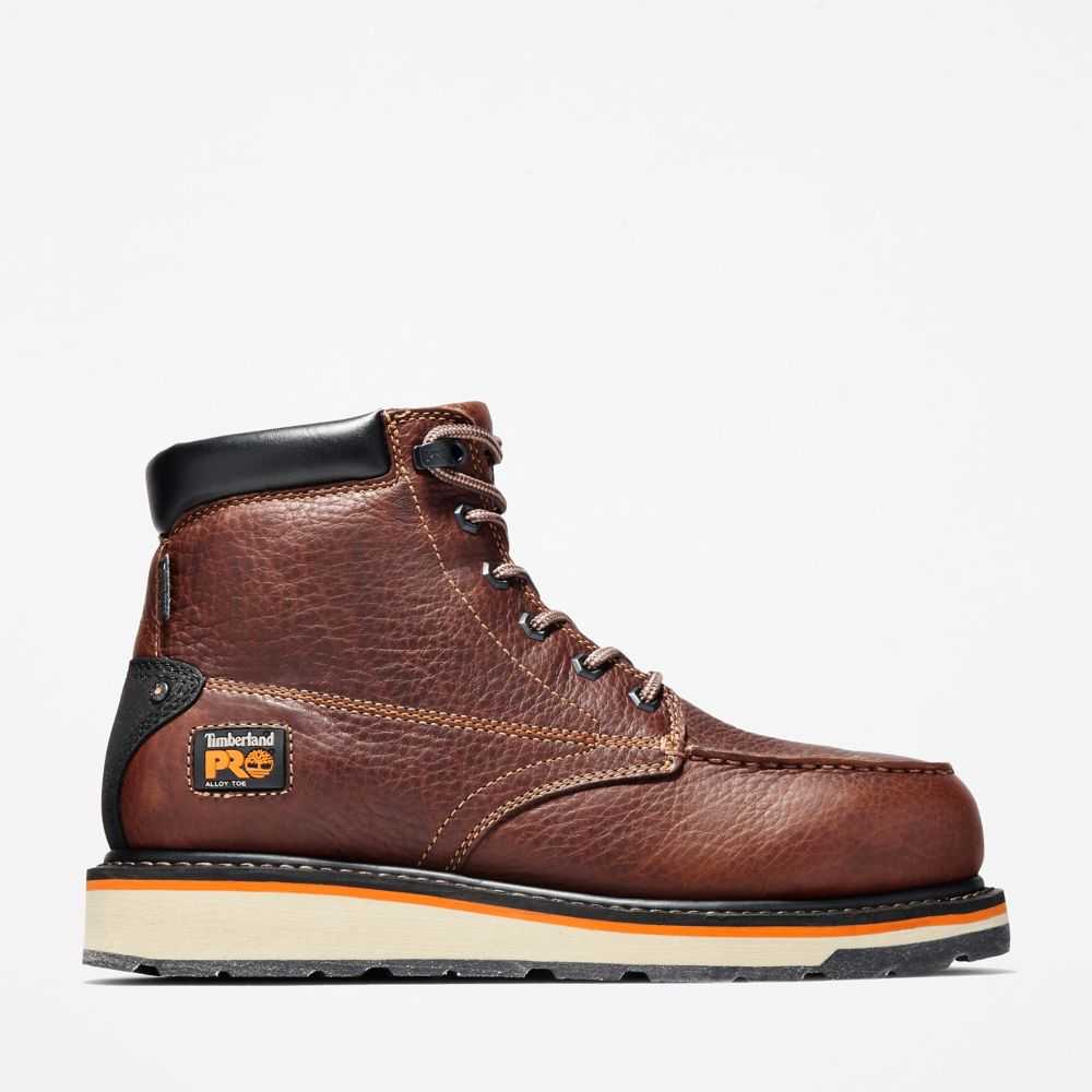 Buty Ochronne Męskie Timberland Pro Gridworks 6 Brązowe | Polska-3874051