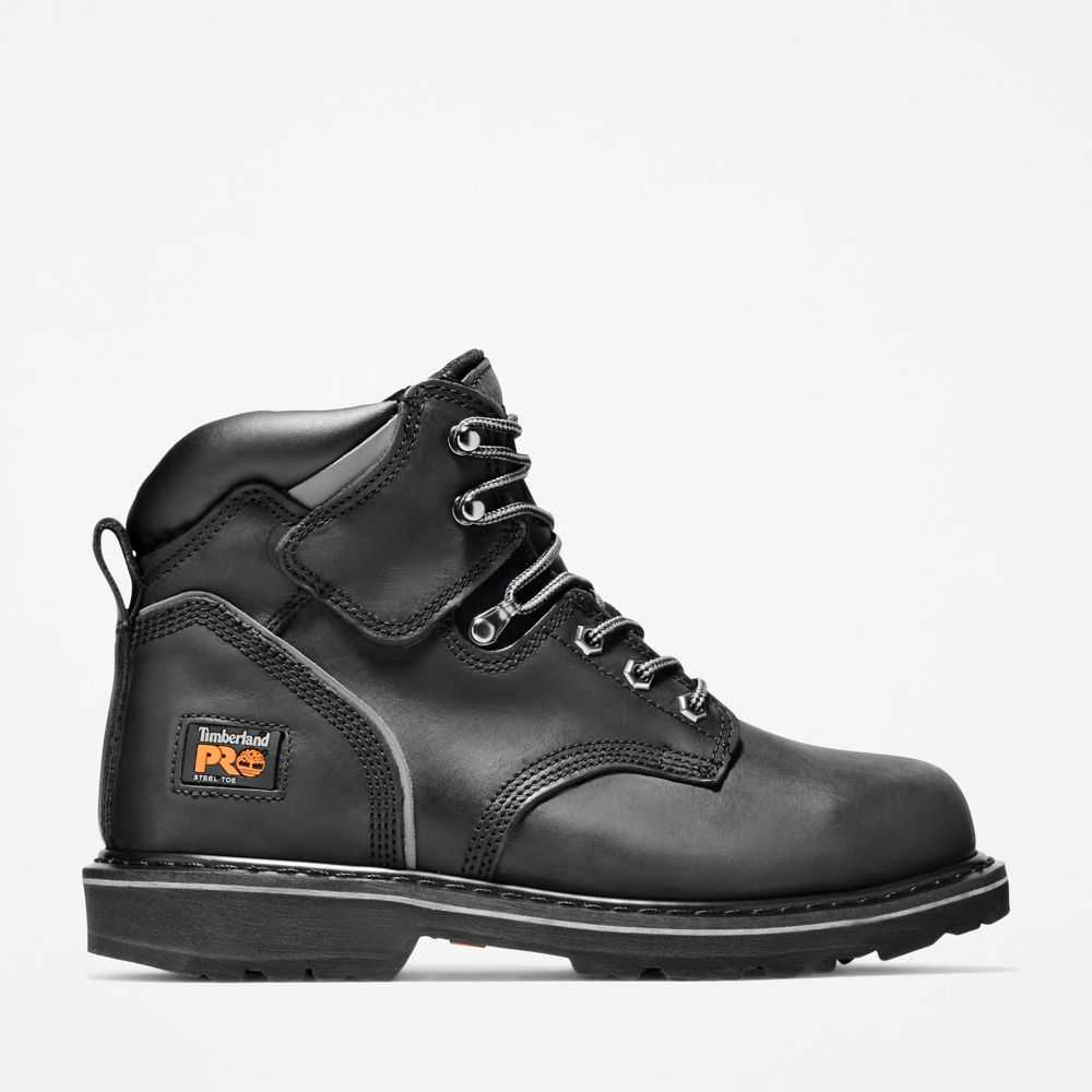 Buty Ochronne Męskie Timberland Pro Pit Boss 6 Czarne | Polska-1486532