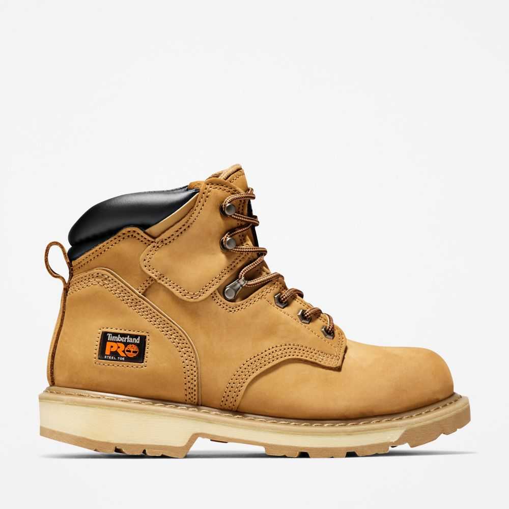 Buty Ochronne Męskie Timberland Pro Pit Boss 6 Brązowe | Polska-8603571