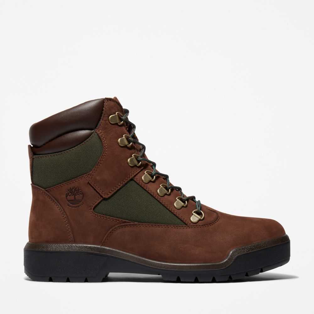 Buty Taktyczne Męskie Timberland Pro 6 Inch Ciemny Brązowe Zielone | Polska-7283916