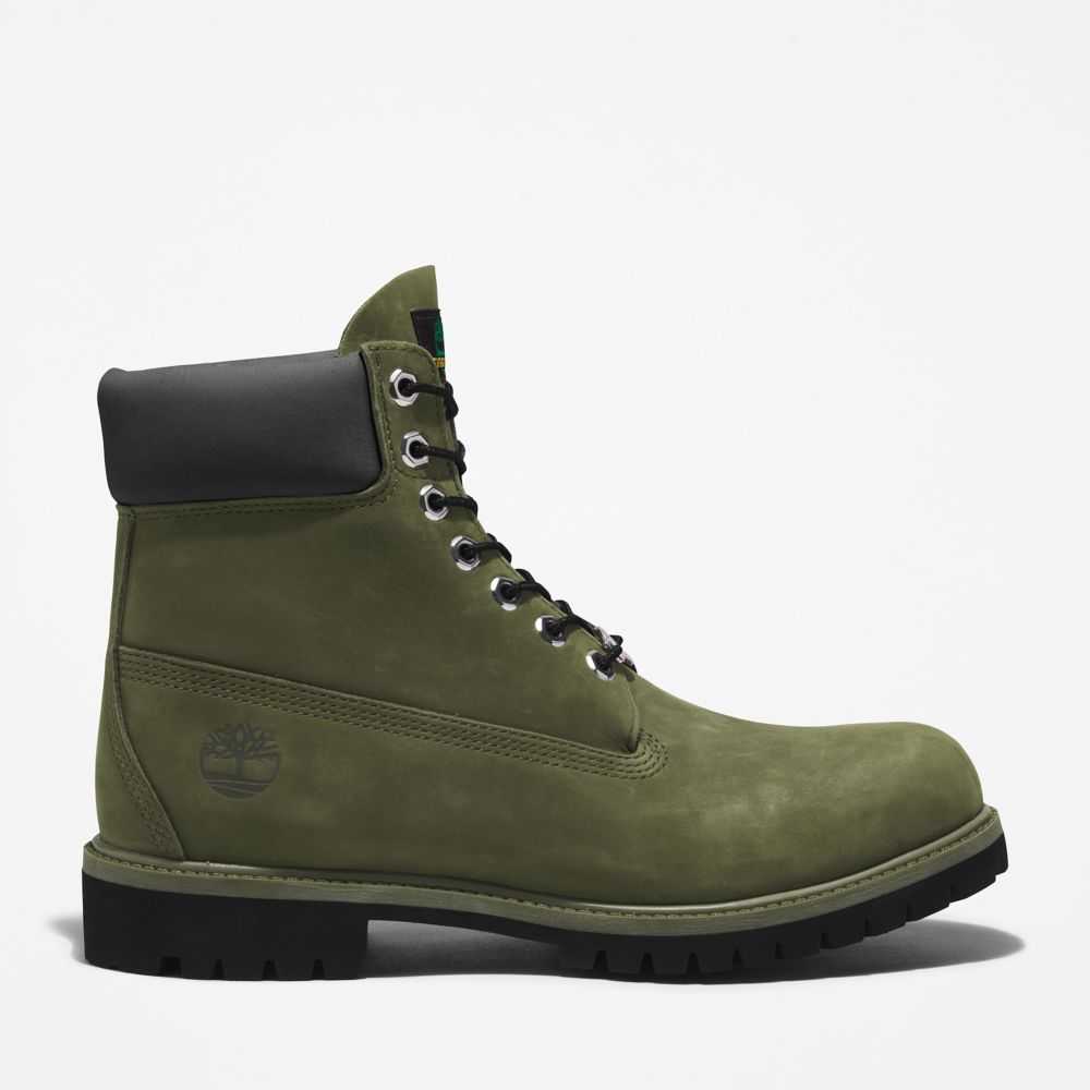 Buty Wodoodporne Męskie Timberland Pro Premium 6 Inch Ciemny Zielone | Polska-6219380