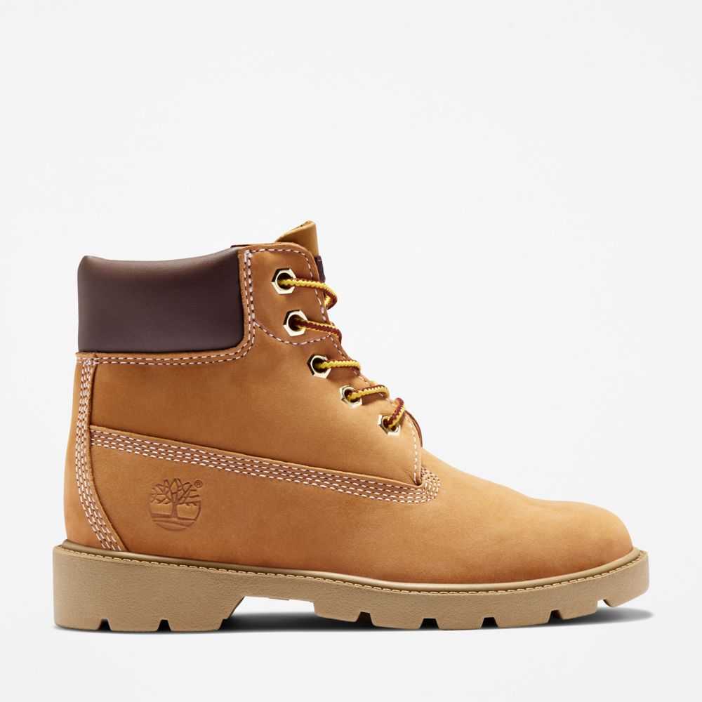 Buty Zimowe Dziecięce Timberland Pro Klasyczne 6 Inch Brązowe | Polska-3149286