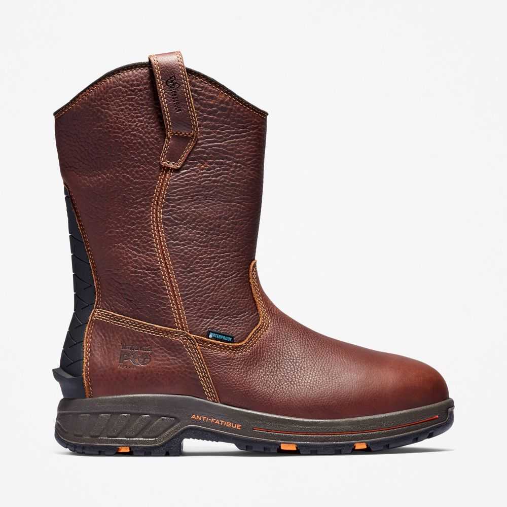 Kozaki Robocze Męskie Timberland Pro Timberland Pro® Czerwone Brązowe | Polska-0694187